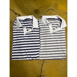 Bundle RLX‎ Ralph Lauren Mens Striped Golf Polo Shirts, Size L, Sport, Athletic